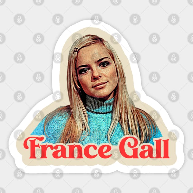 France Gall // French Yé-Yé Icon Fan Art Sticker by darklordpug